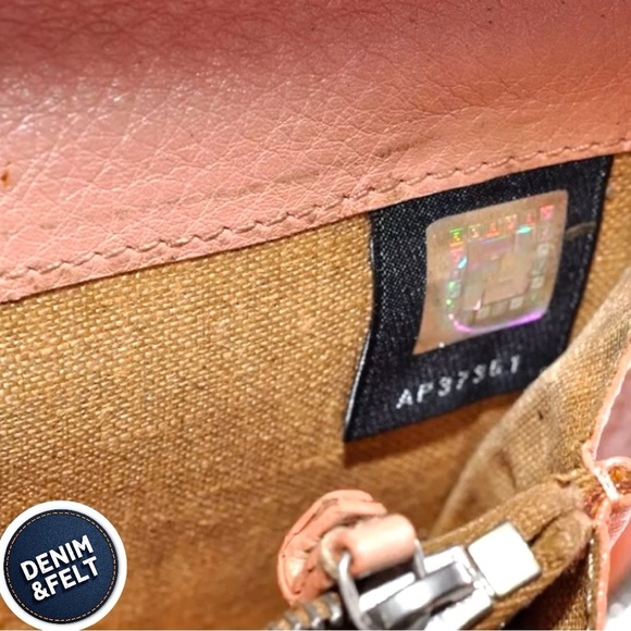 FENDI Pink Serelia Continental Long Leather/Canvas Round Full Zip Wallet 🩷🤎 - Picture 9 of 10